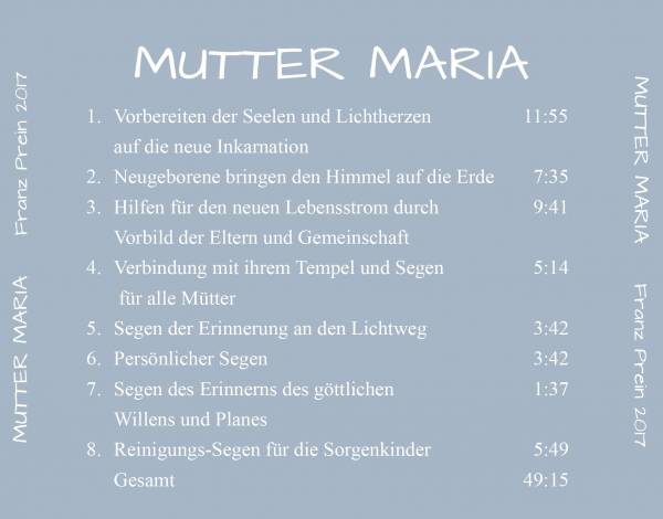 CD Mutter MARIA – Bild 2